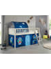 58 aufm Kessel KINDERBETT Karyl 208x114x135 Massivholz Weiß Textilset Astro 2
