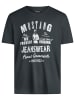 Mustang T-Shirt Basic Print Tee in Schwarz