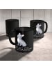 Mr. & Mrs. Panda Tasse Französische Bulldogge Liebe mit Spruch in Schwarz