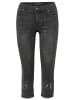 KOROSHI PIRATE JEANS HOSE in schwarz