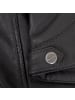 Mauritius Lederjacke Lammnappa Kapuze in Schwarz