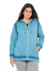 Ulla Popken Sweatjacke in helles petrol