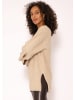 SASSYCLASSY Oversize Strick-Pullover in Beige