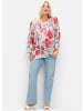 sheego Pullover in champagner-gemustert