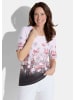 GOLDNER Kurzgröße:  Shirt Shirt in weiß / grau / rot / gemustert