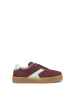 Marc O'Polo Sneaker in dark aubergine red/silver blue