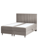 Beliani Doppelbett DAME in Beige - (W) 162 x (H) 124 x (L) 207 cm