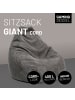 Lumaland LUMALAND GIANT Cord Sitzsack mit stabiler Lehne - Grau