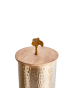 Beliani Bad-Kleinaufbewahrung ASWAN in Gold/Braun - (W) 19 x (H) 40 x (L) 19 cm