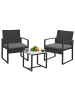 SONGMICS Balkonset Funland in Schwarz-Grau - (B)57 x (H)76 x (T)65 cm
