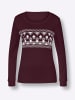 Sieh an! Sweatshirt in burgund-ecru