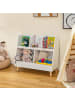 COSTWAY Kinderregal mit 5 offenen Fächern in Weiß