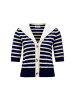 Rich & Royal Strickjacke in marine ecru - 0001