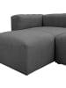 58 aufm Kessel ECKSOFA mit Hocker rechts Kattrina Flachgewebe anthrazit