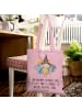 Mr. & Mrs. Panda Strandtasche Fledermaus Zauberer mit Spruch in Rosa Pastell