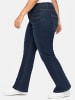sheego Bootcut-Jeans in dark blue denim