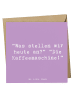 Mr. & Mrs. Panda Grußkarte Spruch Freude am Morgen mit Spruch in Lavendeltraum