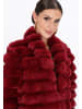 faina Women Coat in wine red