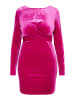 faina Damen Glitzerndes Samtkleid in Pink