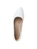 Tamaris Ballerina in WHITE LEATHER