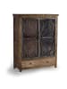 Giner y Colomer Vitrine aus gealtertem braunem Mangoholz in Brown