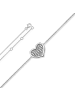 ONE ELEMENT  Zirkonia Herz Armband aus 925 Silber   18 cm  Ø in silber