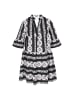faina Women Dress in black white
