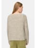 Camel Active Strickpullover mit Rundhalsausschnitt in Hellgrau