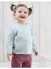 OrganicEra Baby Langarm Shirt in Aqua Melange