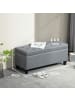 HOMCOM Sitzbank in Hellgrau 100L x 40B x 44H cm