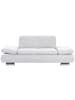 58 aufm Kessel SOFA 2-Sitzer Kaye Bezug Veloursstoff Metallfuß verchromt / creme