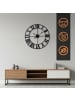 relaxdays Wanduhr in Schwarz - Ø 60 cm