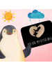 Mr. & Mrs. Panda Badezimmerteppich Otter Herz mit Spruch in Schwarz