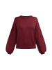 faina Damen Pullover in Dunkelkirschrot