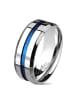 Bungsa Ring in Silber / blau