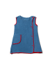 Little Green Radicals Schürzen-Frottierkleid in Blau