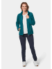 GOLDNER Kuschelweiche Fleece-Jacke in dunkelpetrol