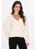 faina Damen Cardigan in Wollweiss
