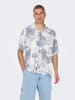 Only&Sons Hemd Resort Kragen lockerer Schnitt Kurzarm in Blau
