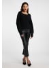 faina Damen Strickpullover in Schwarz