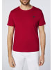 Polo Sylt T-Shirt mit gesticktem Logo-Symbol in Rot