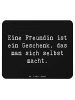 Mr. & Mrs. Panda Mousepad Spruch Geschenk Freundin mit Spruch in Schwarz