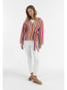 IZIA Damen Wickeljacke in Mehrfarbige Pinke Streifen