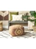 Beliani Pouf BEEL in Bunt/Braun/Beige - (W) 50 x (H) 30 x (L) 50 cm
