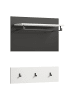 ebuy24 Wandgarderobe Canu Weiß 80 x 27 cm