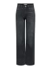 ONLY Jeans mit weitem Bein in Washed Black