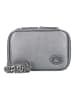 Lacoste Origin Croc Umhängetasche Leder 16 cm gunmetal