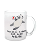 Mr. & Mrs. Panda Teetasse Panda Handball spielen mit Spruch in Transparent