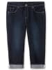 sheego Schmale 7/8-Jeans in blue black Denim