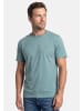 Lerros T-Shirt Basic in Petrol / grau